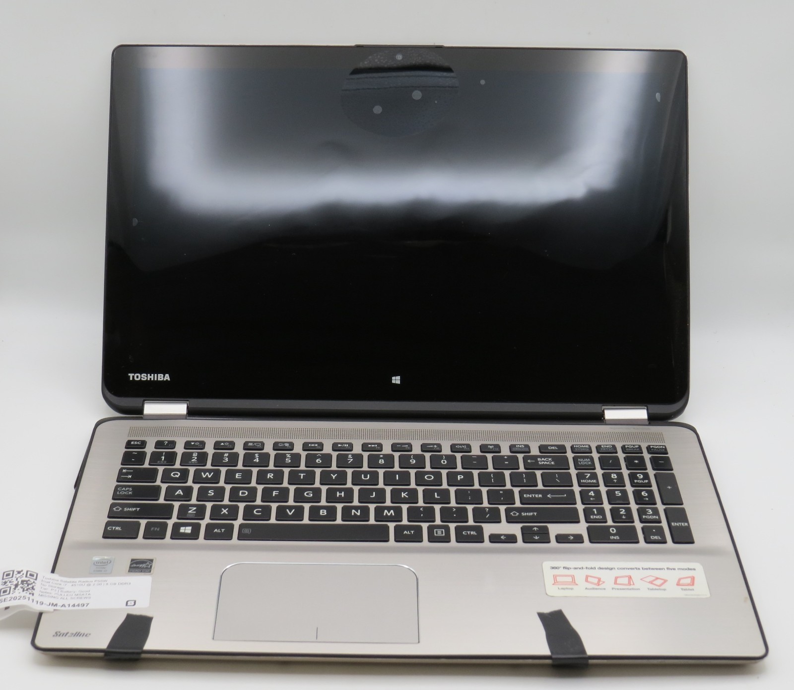 Toshiba Satellite Radius P55W | i7-4510U @ 2GHz | 8GB DDR3 | No OS/HDD | PARTS