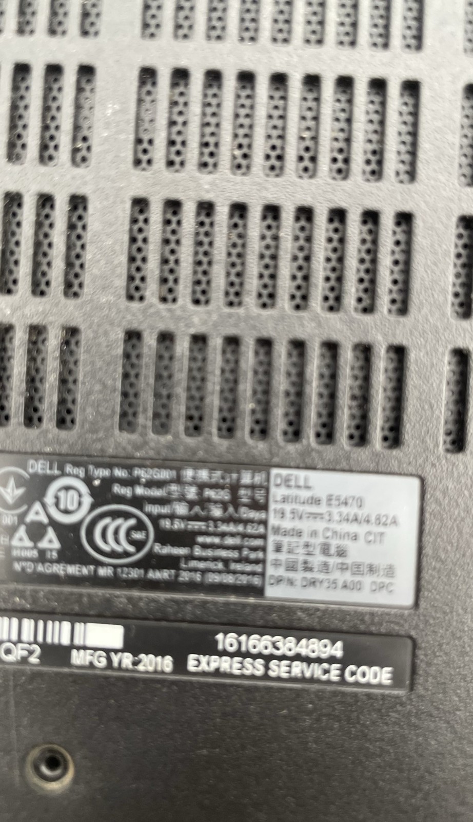 Dell E5470 14″ E6540 15.6″ Intel Core i7 Windows 7 Laptop No HDD Lot of 2