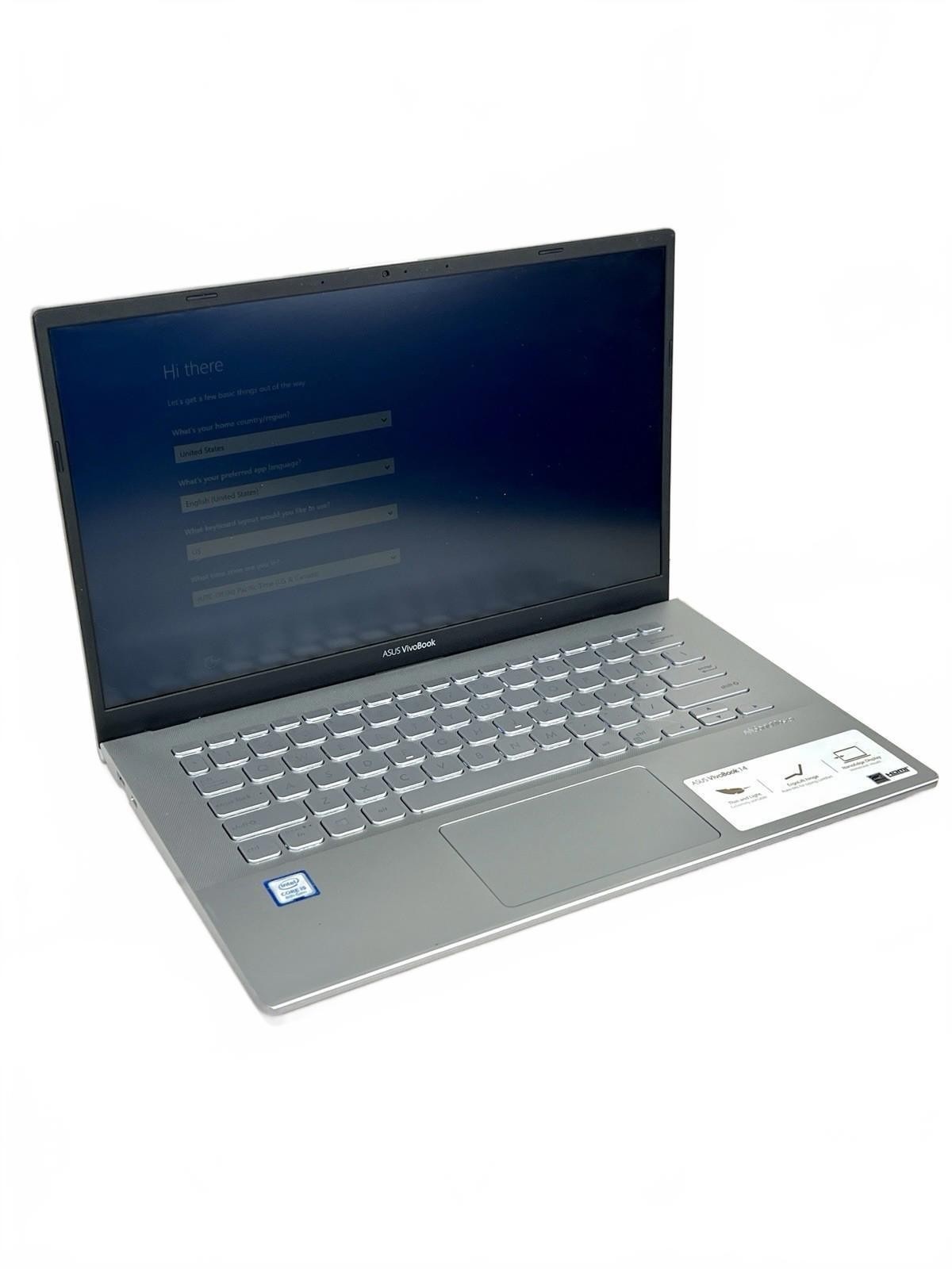 Asus Vivobook 14 i5-8250U 1.60 GHz 8GB RAM 128GB SSD – Silver – X420U Win 10
