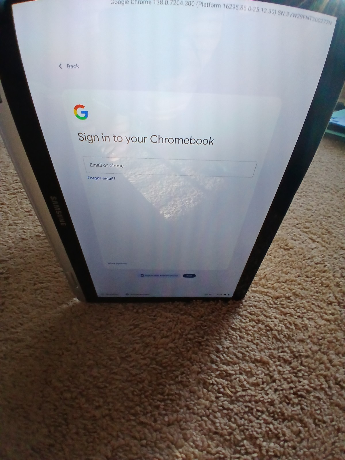 Samsung ChromebookPlusV2 XE520QAB-K04US 4GB 64GB eMMC intel Celeron 3965y