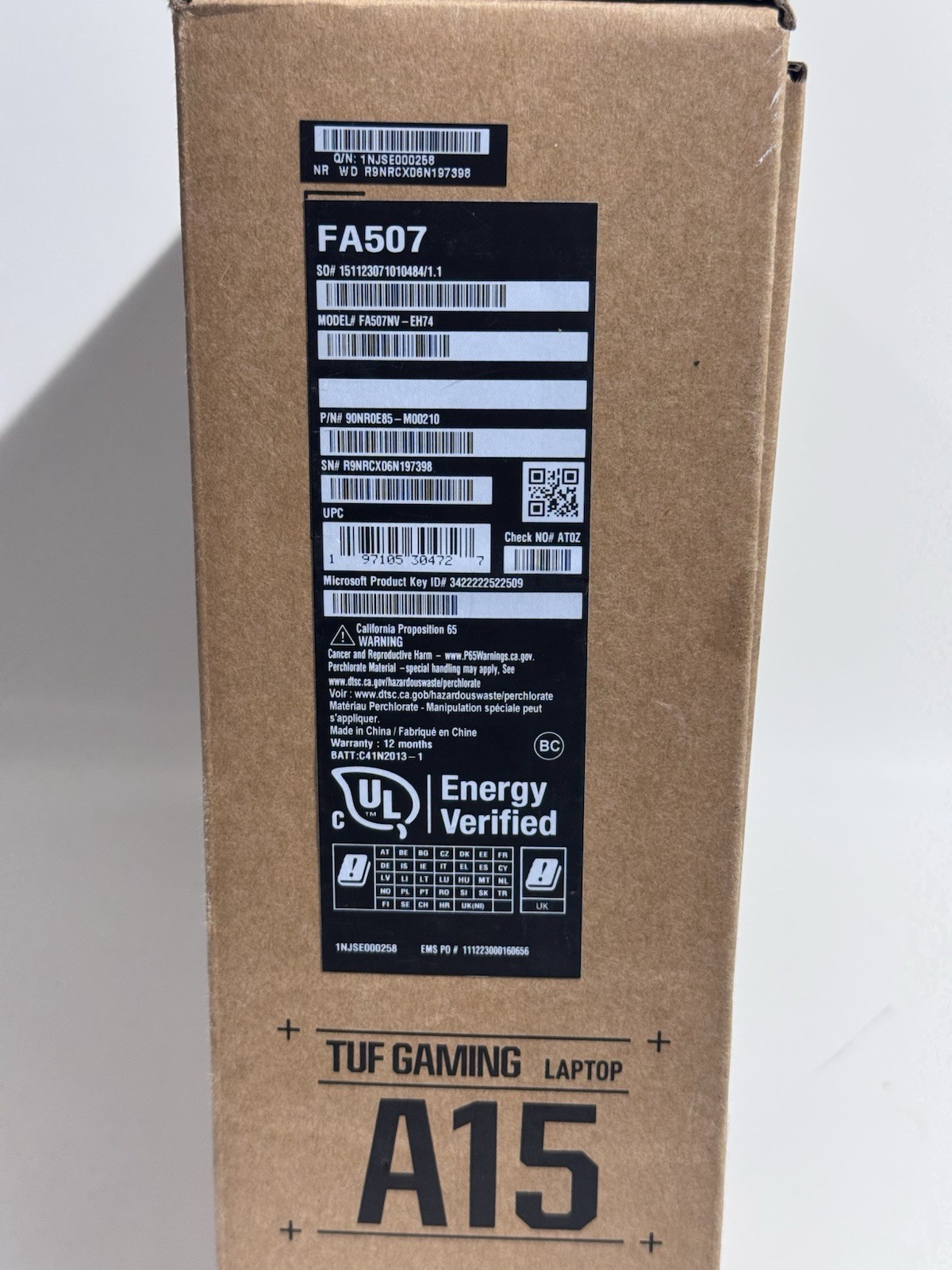 Asus TUF A15 FA507 15.6″ Ryzen 7 7735HS 16GB RAM 1TB SSD GeForce RTX 4060