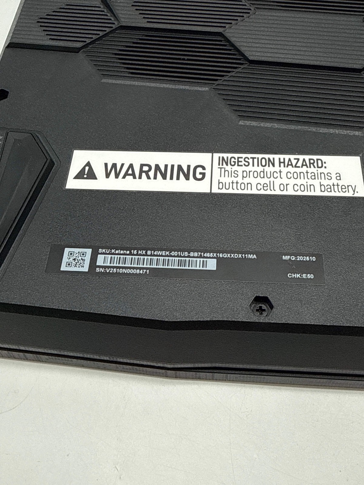 MSI Katana 15 HX B14WEK i7-14650HX 16GB RAM 512GB SSD RTX 5050 – Used