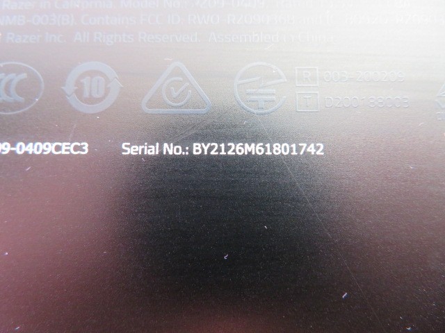 RAZER BLADE 15 ADVANCED i7-11800H 2.3GHz 32GB 1TB NVMe RTX 3080 BACKLIT WIN 11