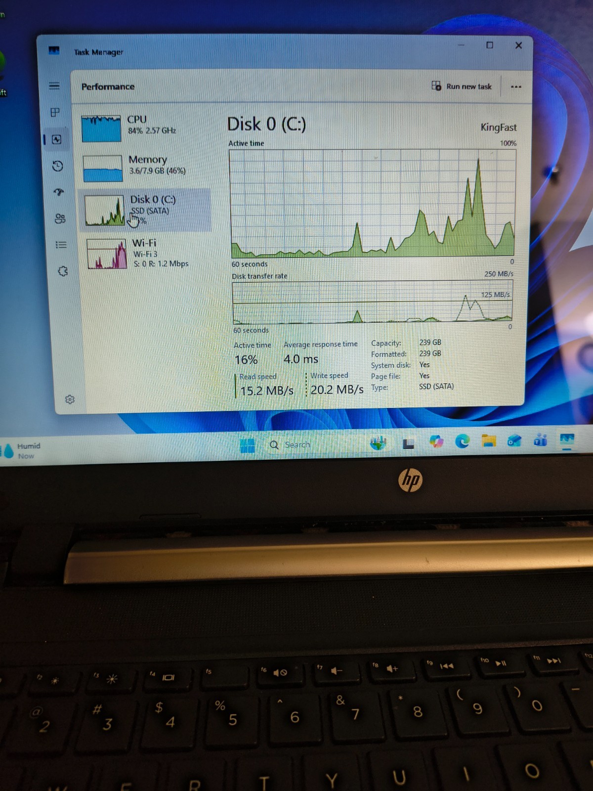 15.6″ HP Probook 450 G2 Core i5-5200@2.2GFHz 16GB 250GB EVO 850 SSD Win11Pro