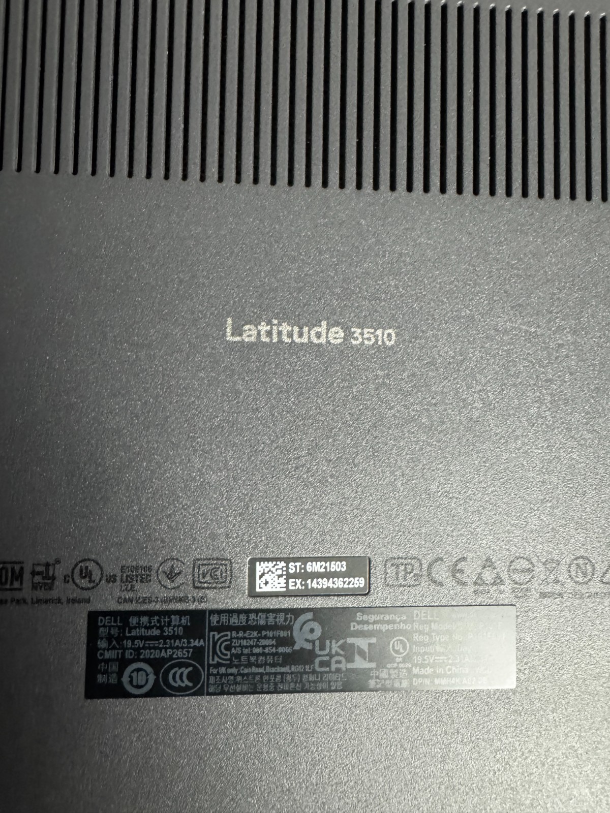 Dell Latitude 3510 Core I5-10210 256GB SSD 8GB RAM Win11 Pro Laptop *Read #5792