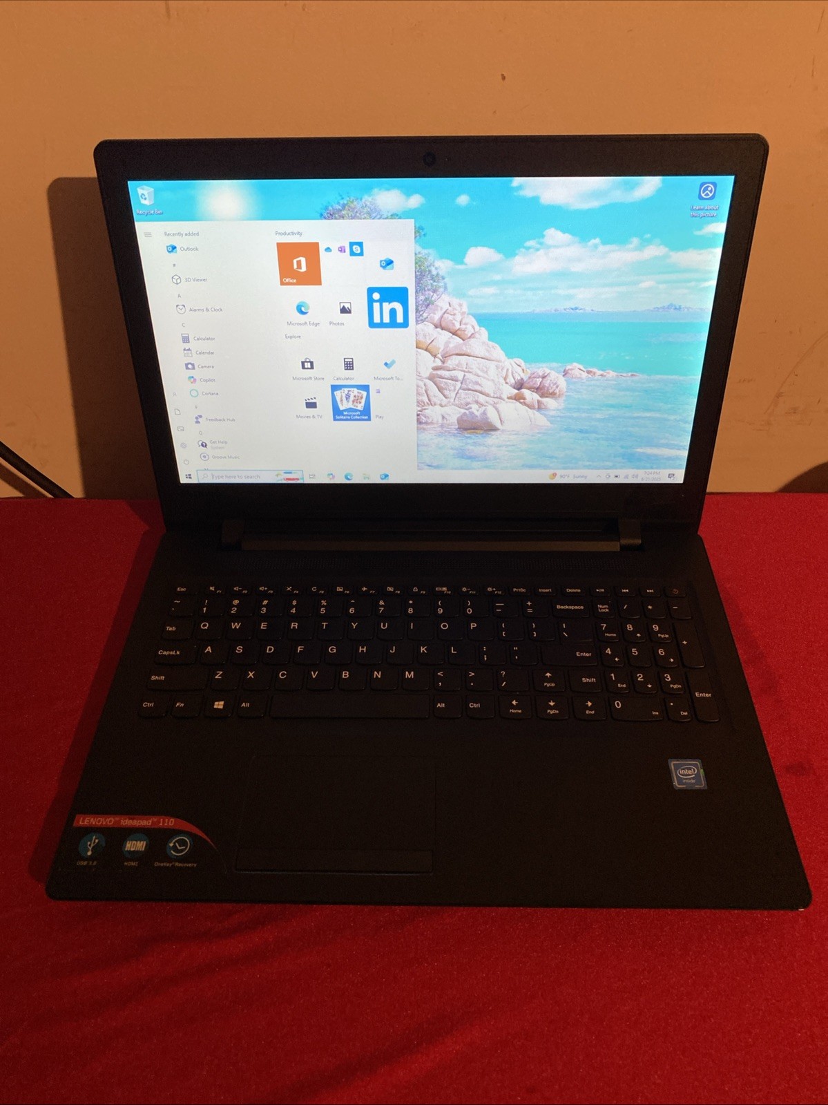 Lenovo ideapad 110-15ibr Intel Celeron N3060 1.60GHZ 4GB 500GB 15.6″ Win11 Home
