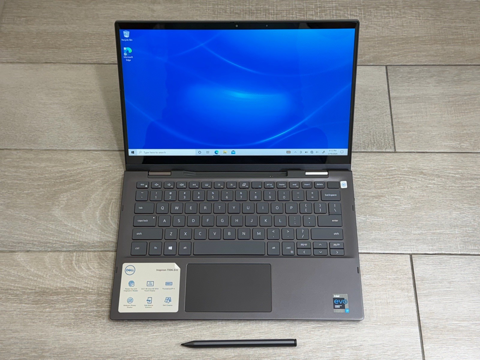 Dell Inspiron 7306 2-in-1 Touch Laptop Intel Core i7-1165G7 512GB SSD 16GB RAM