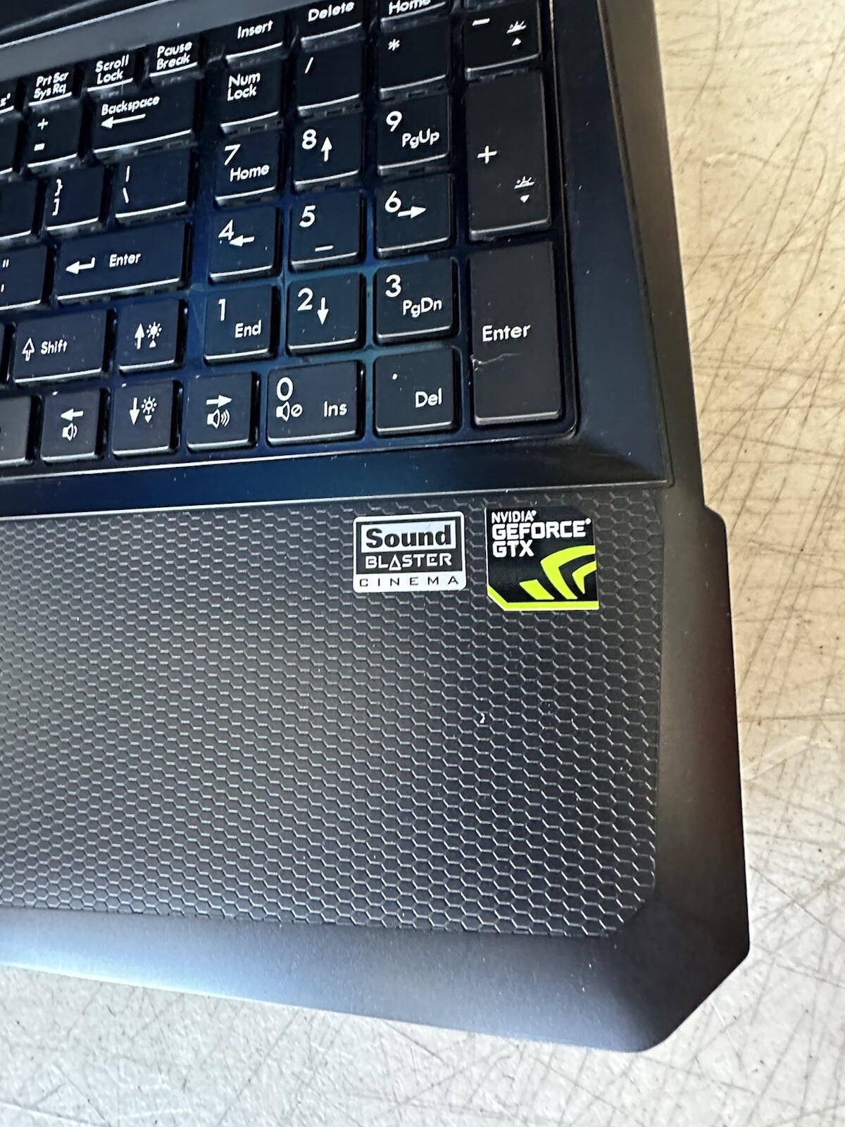MSI MS-16f4 laptop I7-4810MQ CPU 16GB ram 128GB SSD NVIDIA GEFORCE GTX W10