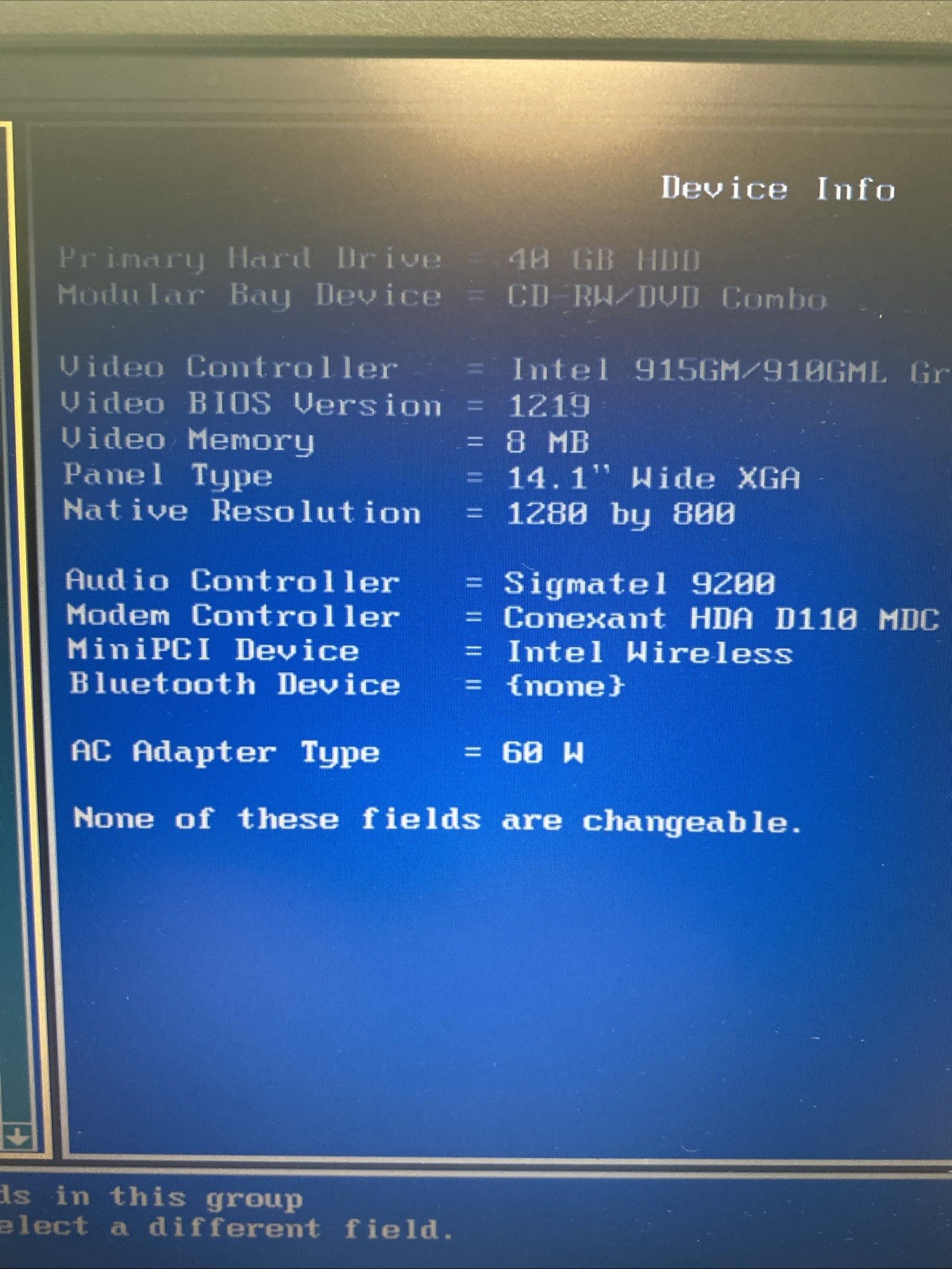 Dell Inspiron B120 XP Home OS 1.5 GHz 40 Gb Hdd 2gb Ram Cd/dvd Charger/battery