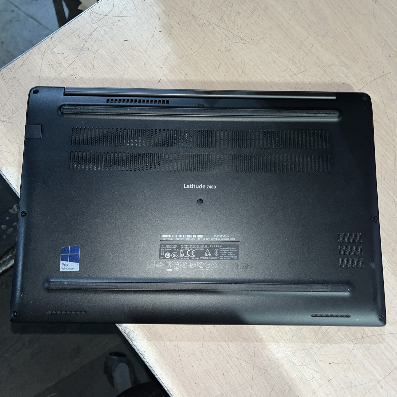 DELL LATITUDE 7480 INTEL CORE I7-7600U 8GB RAM NO HD “