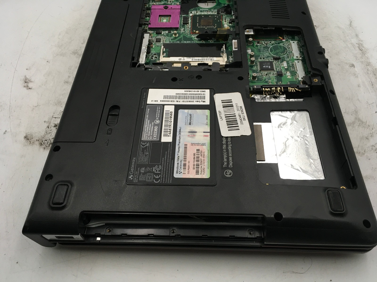 GATEWAY M SERIES SA1 – FOR PARTS/MISSING COMPONENTS – NO CPU – NO RAM – READ -BB