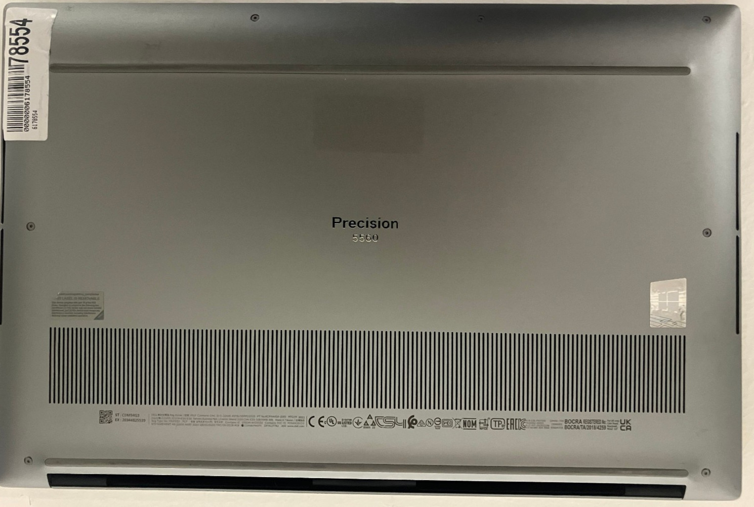 Dell Precision 5560 15″ NVIDIA RTX A2000 2.6GHz Intel Core i9-11950H 64GB 1TB