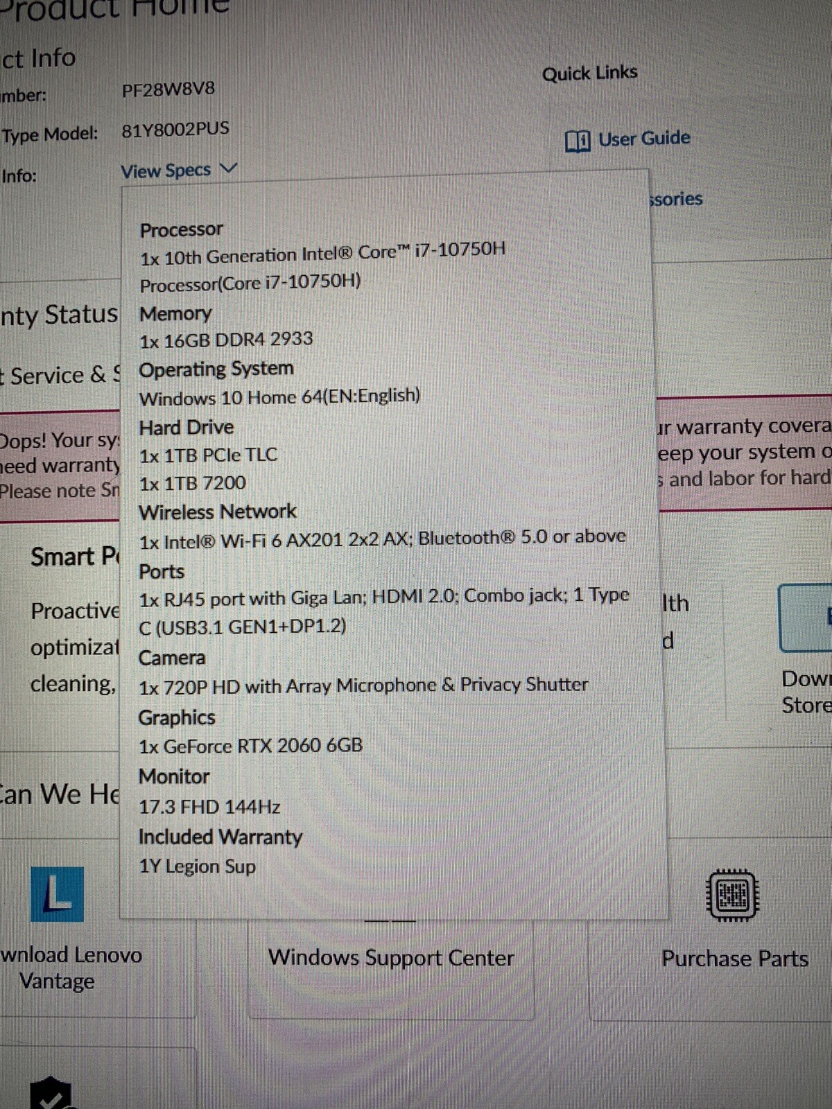 lenovo legion 5 rtx 2060