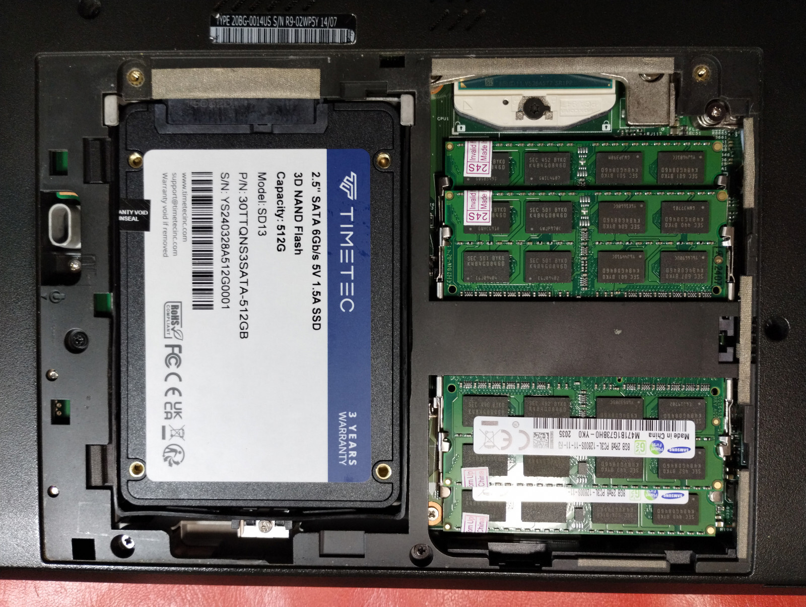 ThinkPad W541, 15″ 3K Screen, i7-4810MQ CPU, 8/16/32GB RAM, 512GB SSD, W10P Lic.