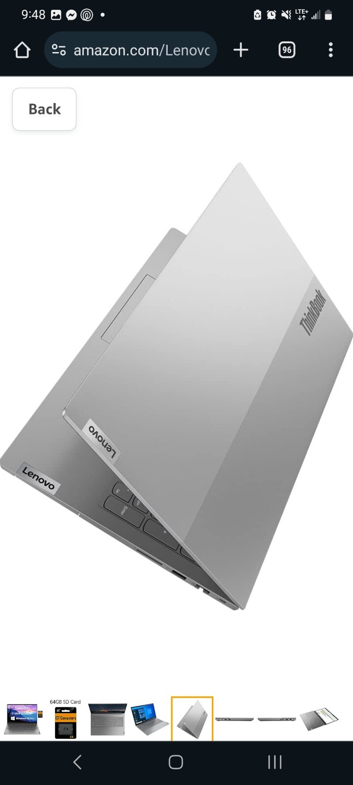 Lenovo ThinkBook 15 G2 ITL Win 10 Core i5-1135G7 2.4GHz 8GB RAM 256GB SSD 15.6″