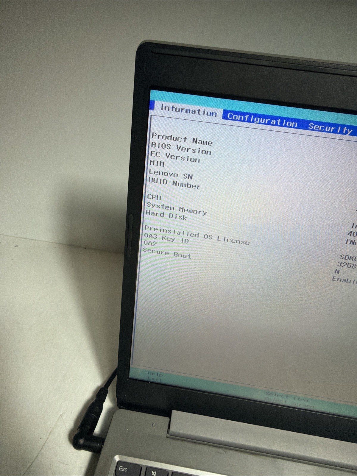 Lenovo Ideapad L340-15IWL Laptop Pentium 5405u 4gb Ram No Drives Boots Bios