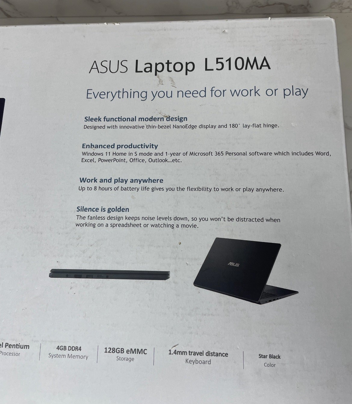ASUS Laptop L510MA Microsoft 365 – Black