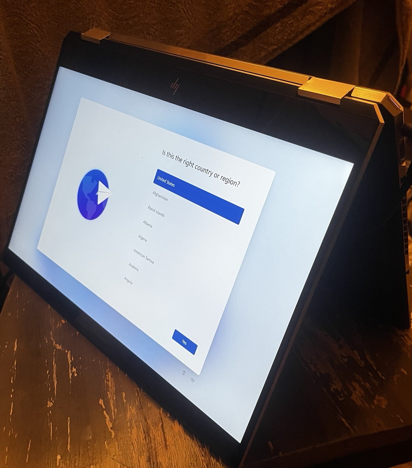 HP Spectre x360 convertible laptop