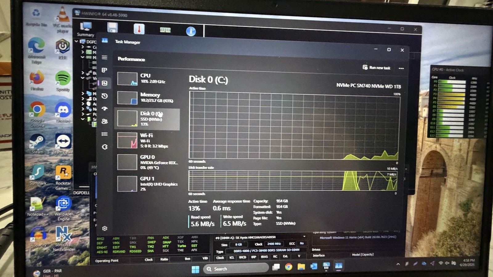 Dell G15 5530 Gaming Laptop I7-13650HX 24GB RAM 1TB SSD RTX 4050
