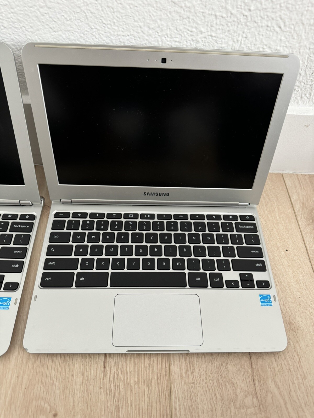 Samsung Chromebook XE303C12 Silver 11.6″ Wi-Fi Laptop For Parts Lot Of 2Untested