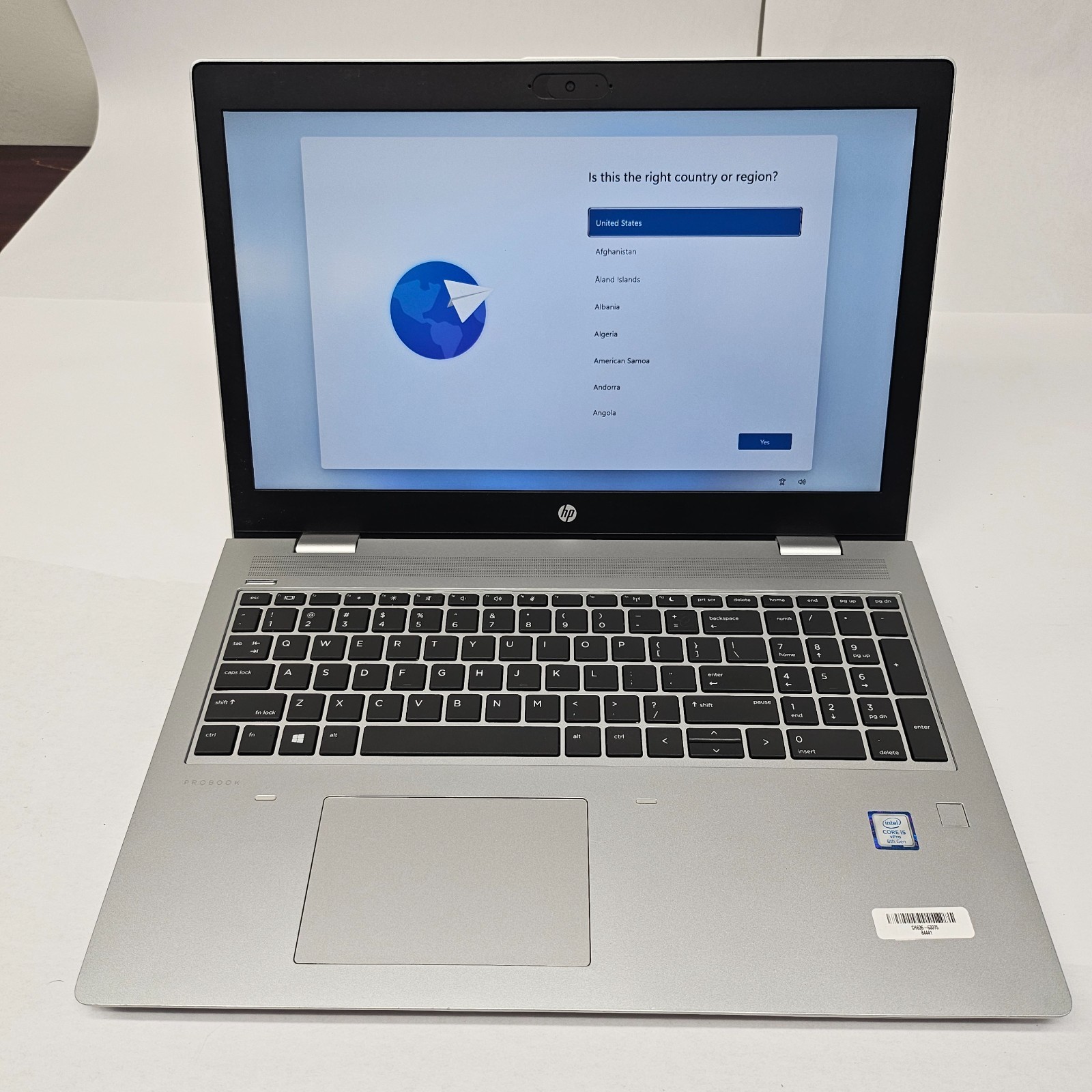 HP ProBook 650 G5 15.6″ Intel Core i5-8365U 1.6GHz 8GB RAM 256GB SSD Win 11 Pro