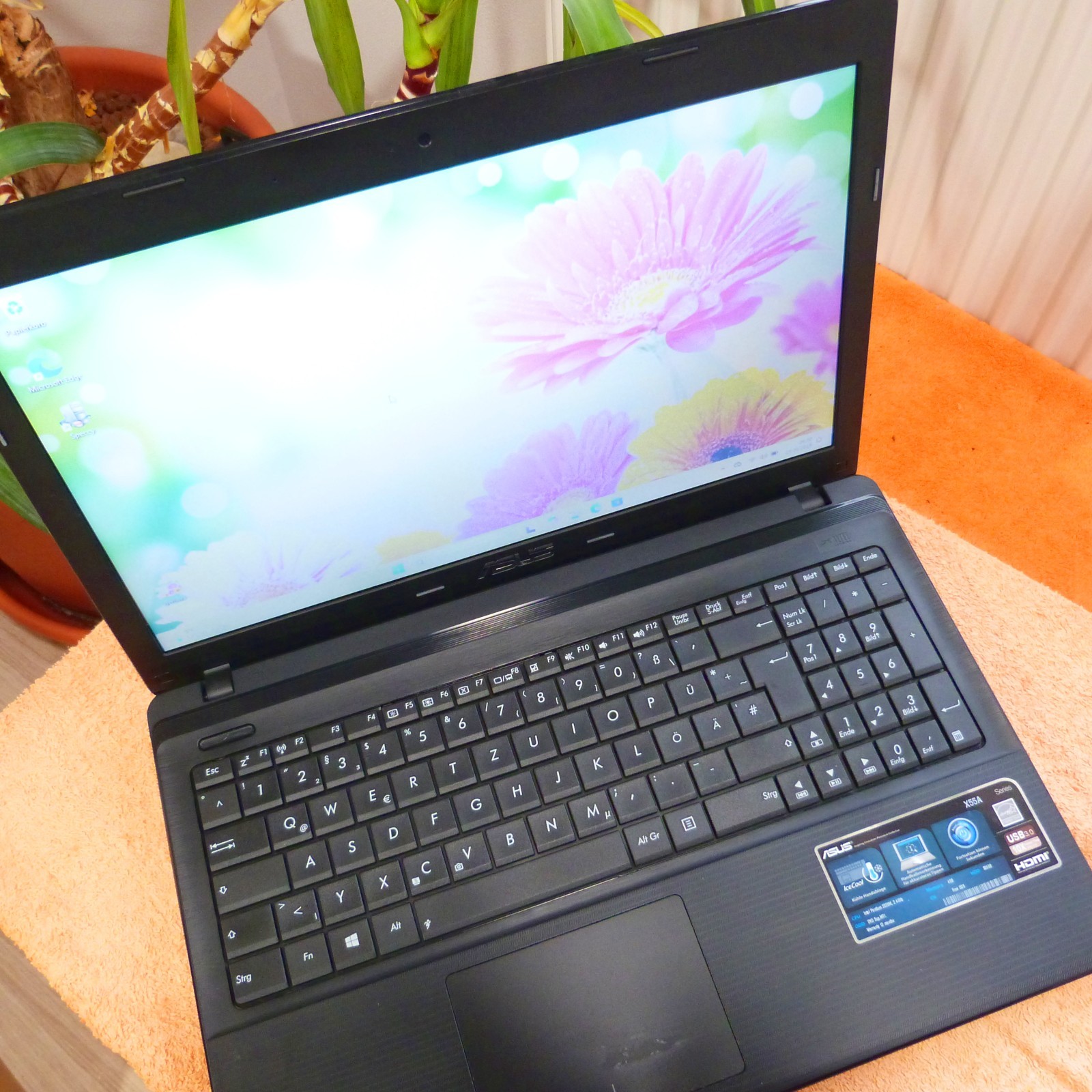Asus K55 IceCOOL 15″ l 8GB RAM NEW l SSD Windows 11 PRO l BATTERY NEW HDMI USB3