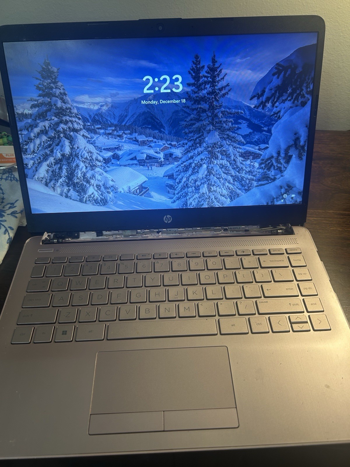 HP Notebook 14in Silver Laptop Intel Windows 10, Charger Included