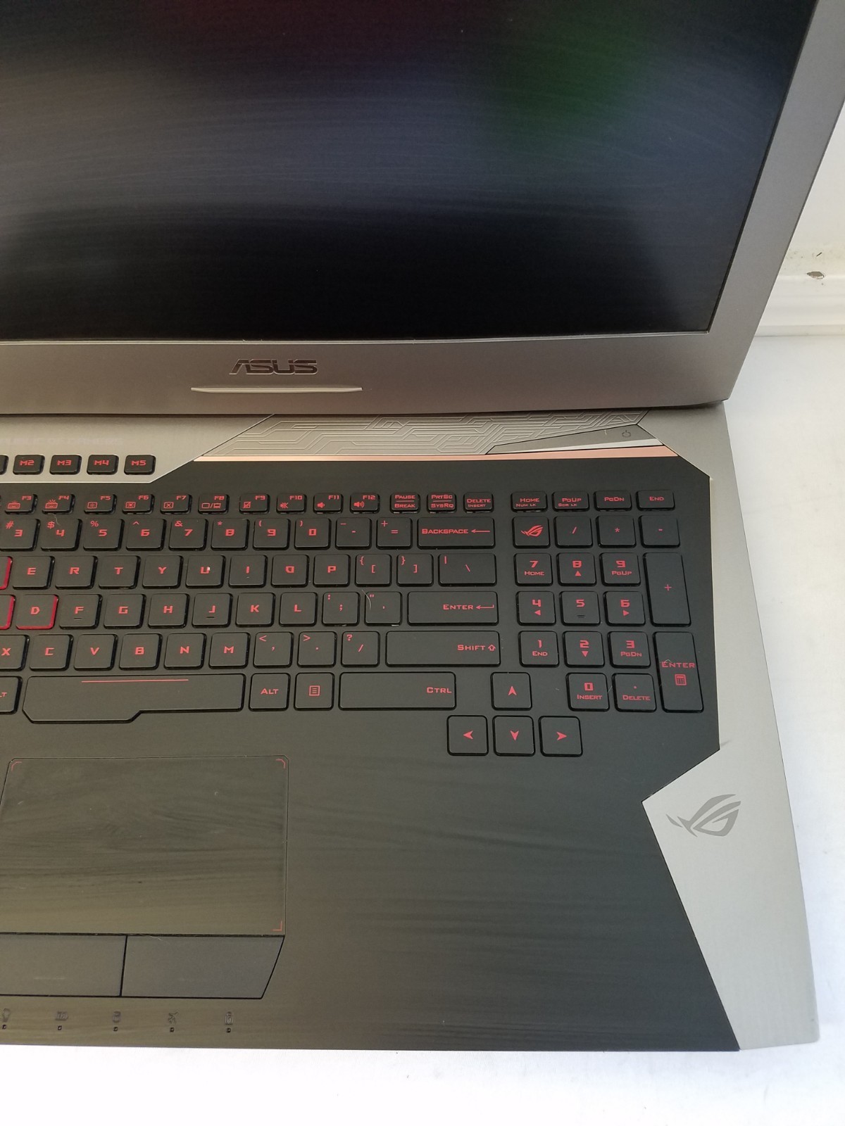 ASUS G572V Gaming Laptop Intel i7-6700HQ 12GB RAM 128GB SSD BAD BATT Win 10 READ