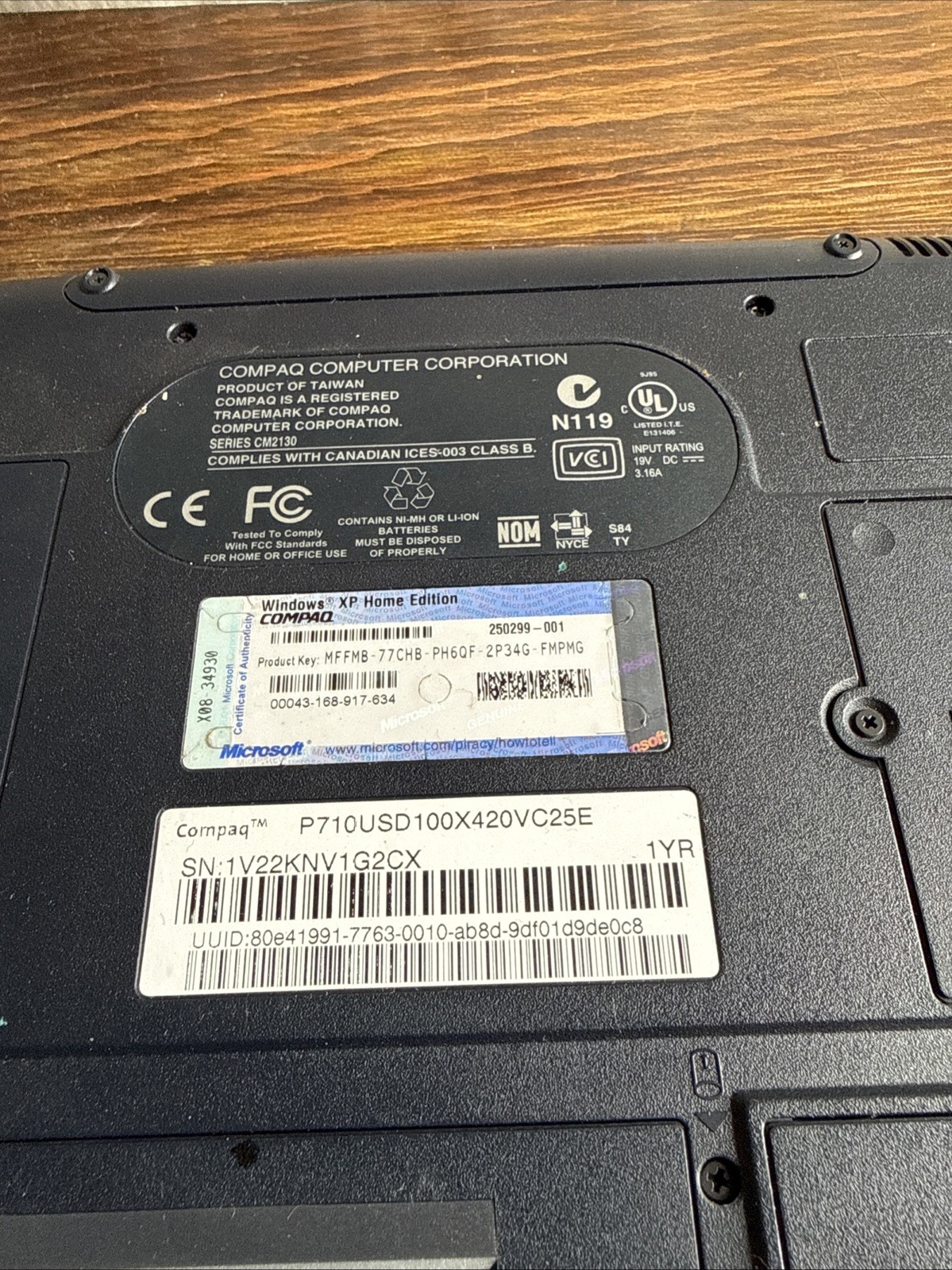 Retro Compaq Presario 700 Laptop Untested