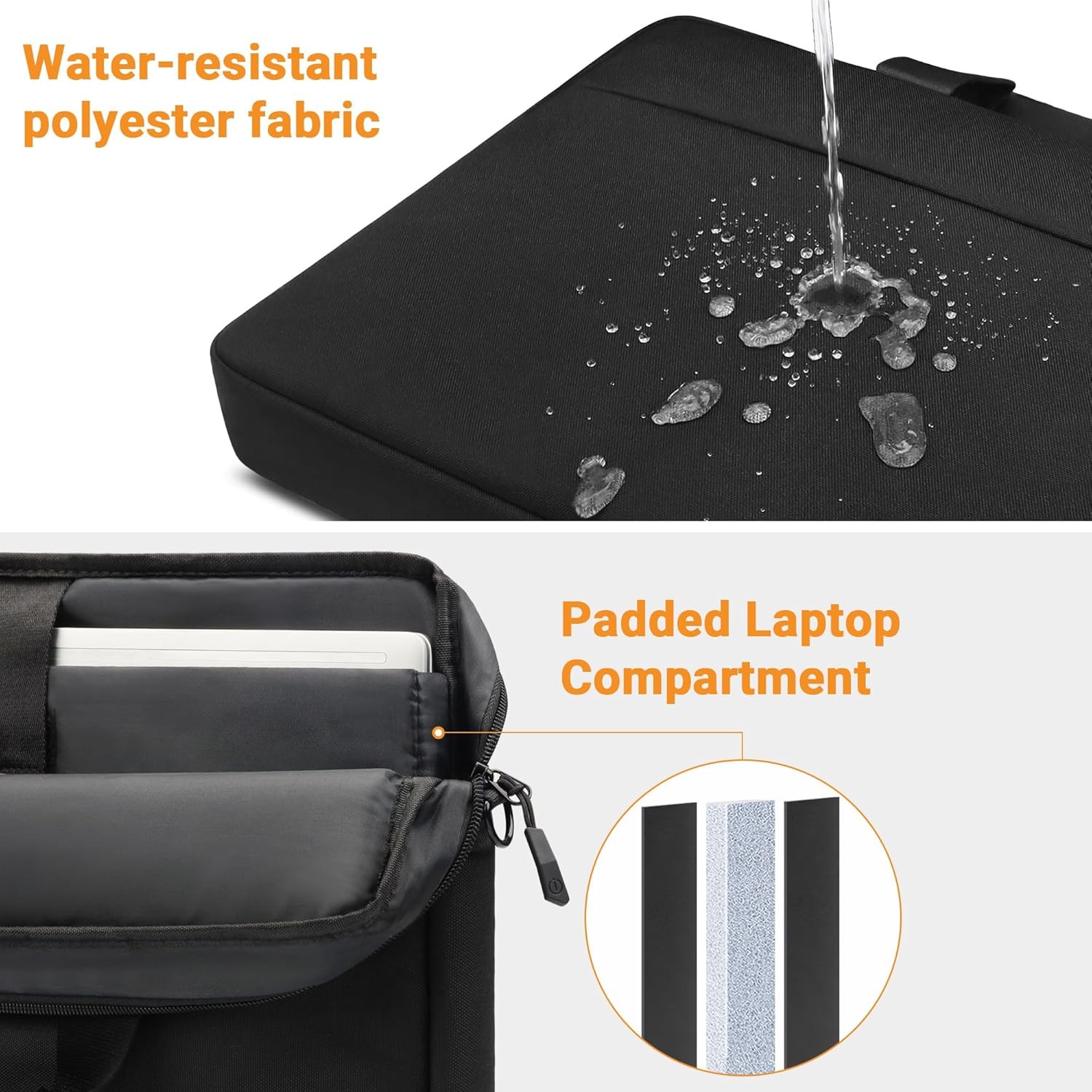 Laptop Bag 17 17.3 Inch, Waterproof Laptop Case Sleeve for Lenovo HP Dell Acer A