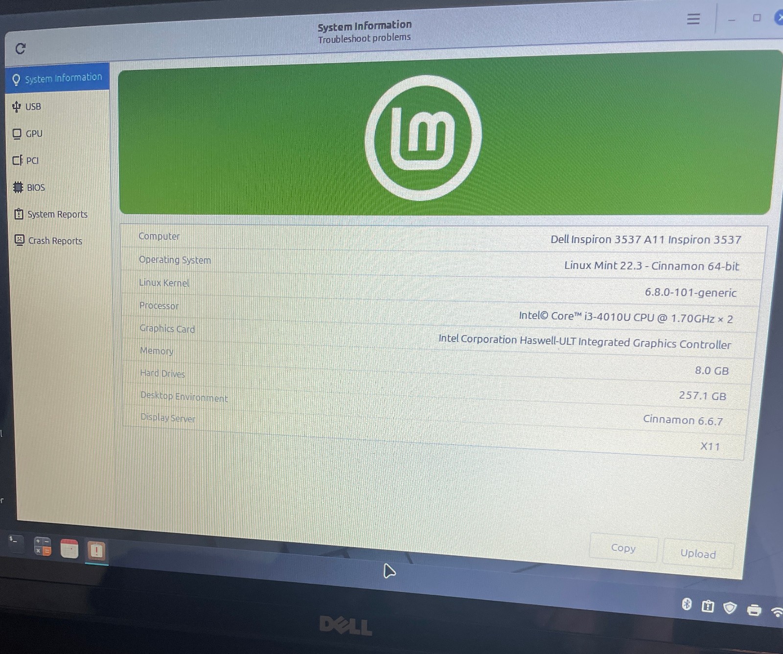 DELL INSPIRON 15-3537 Laptop 15″ *TOUCH* i3 256gb+1tb Linux Mint 22.3-extras-9