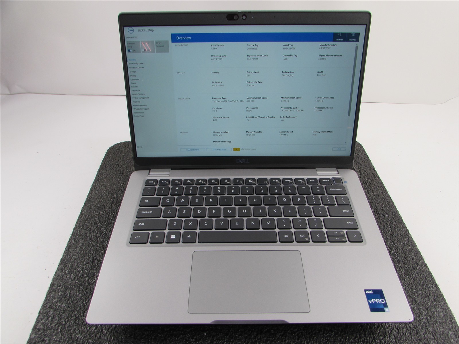 DELL LATITUDE 5340 1920X1080 TOUCHSCREEN I5-1345U 512GB SSD 16GB RAM NO O.S