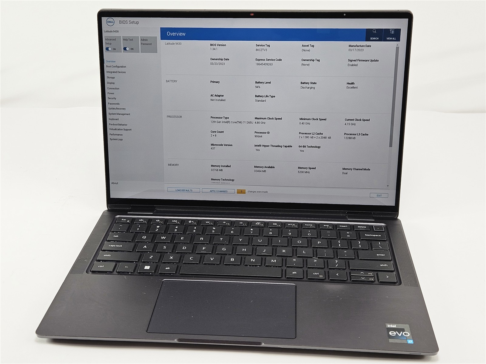 Dell Latitude 9430 i7-1265U 32GB 512GB SSD 14″ Touch Convertible Iris Xe