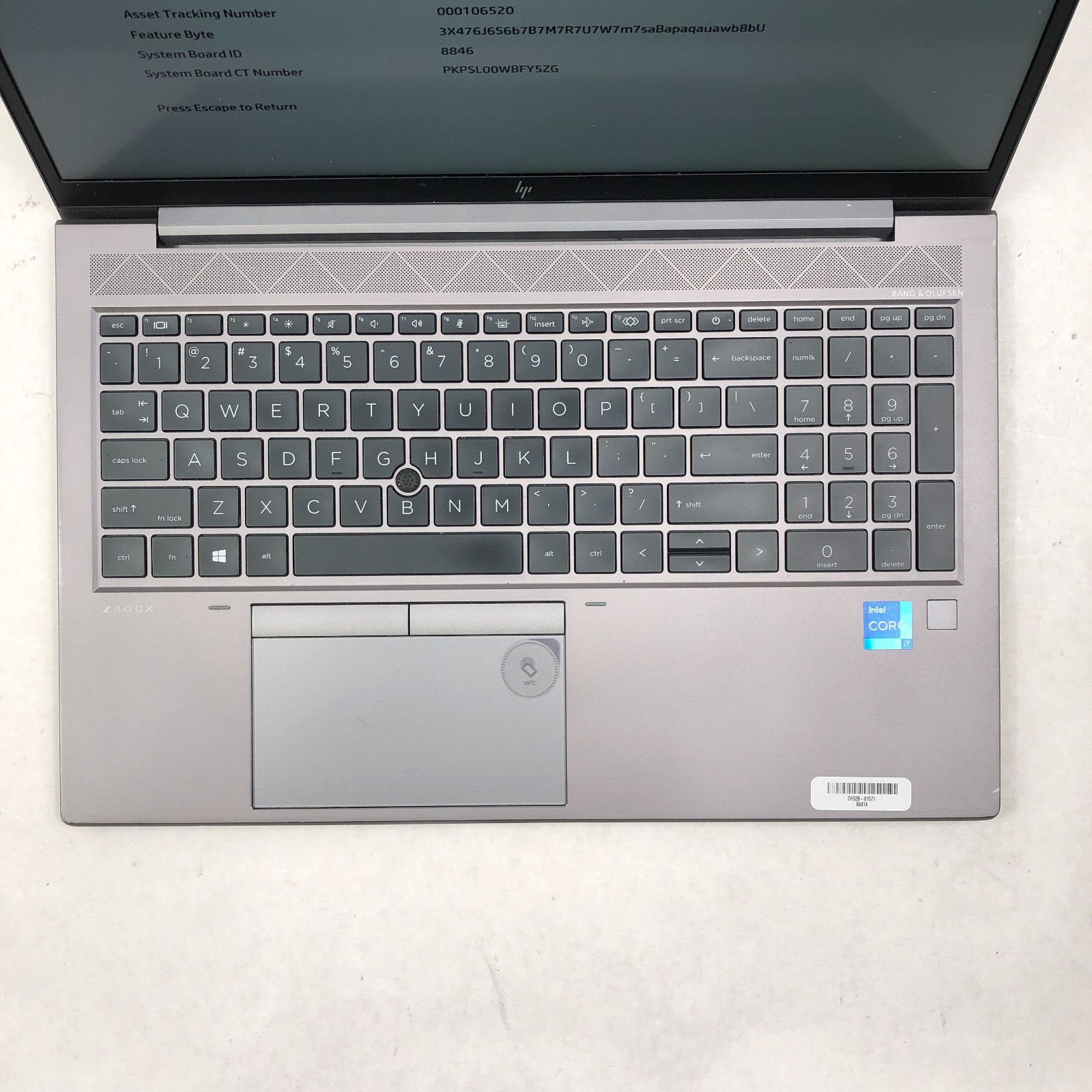 HP ZBook Firefly 15 G8 Mobile Workstation i7-1185G7 16GB RAM 512GB SSD No OS