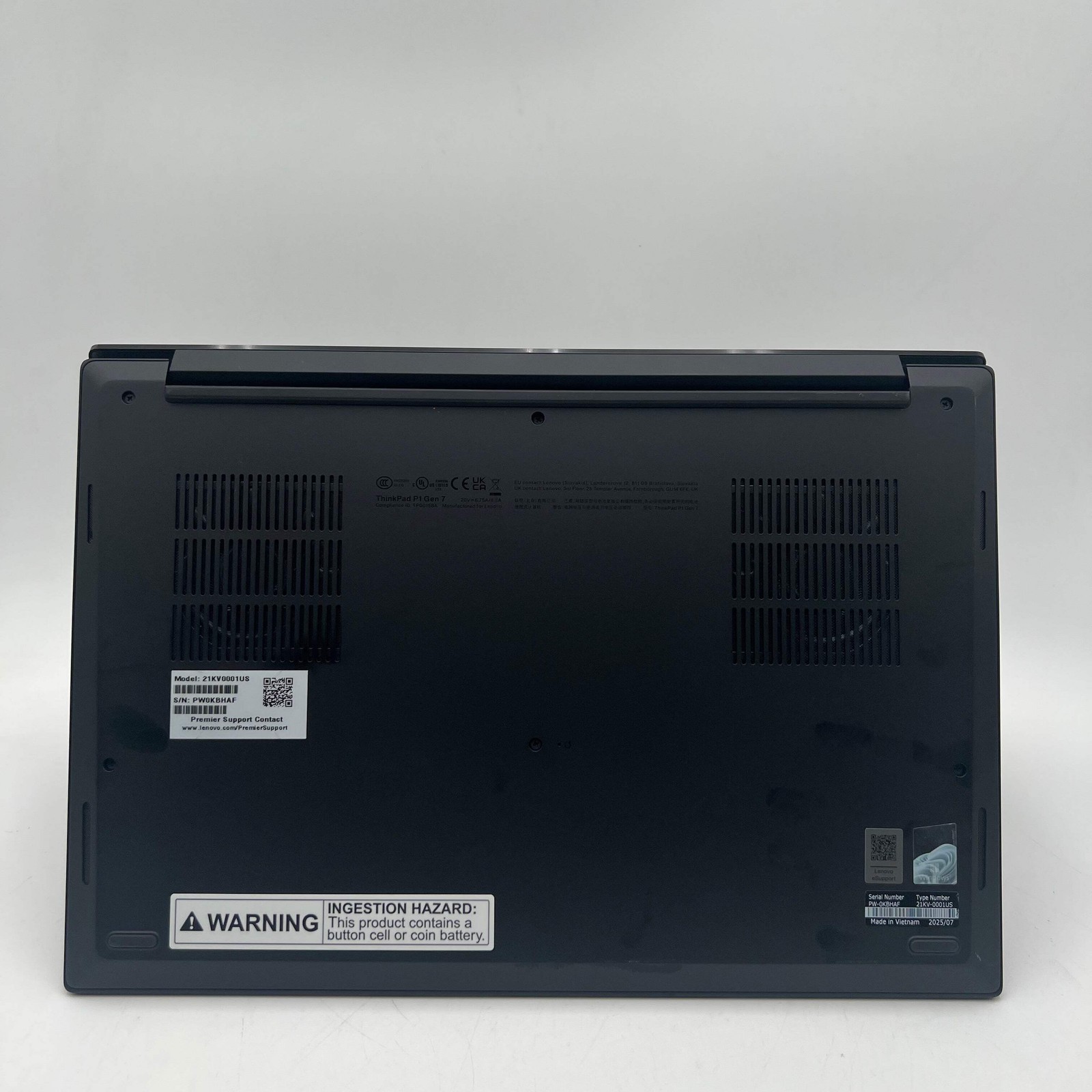 Lenovo ThinkPad P1 Gen7 Laptop Ultra 9 32GB 1TB RTX 4070 Mint – 100% battery