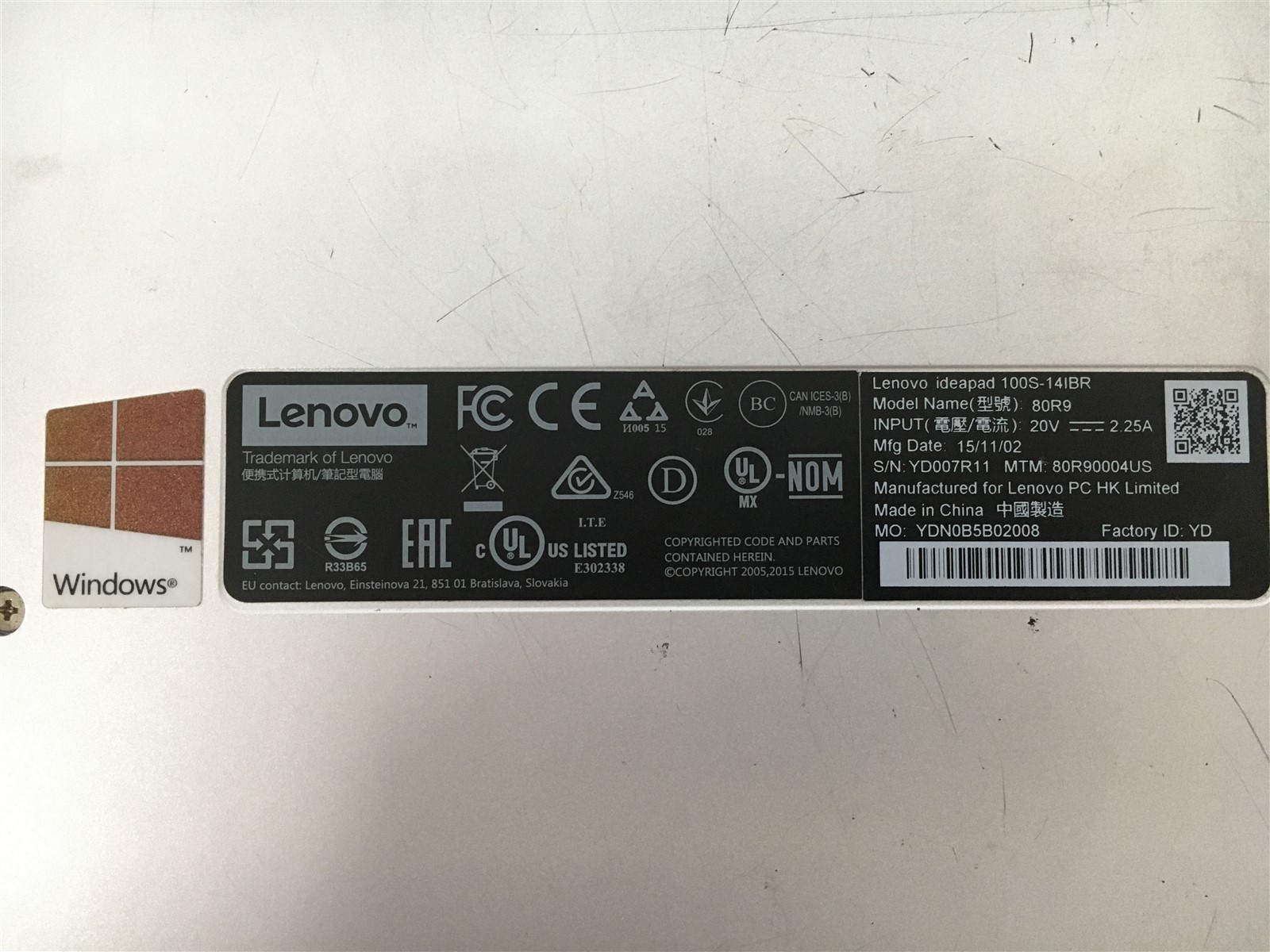 Lenovo IdeaPad 100S-14IBR 14″ Celeron N3050 Dual-Core 2GB RAM 64GB SSD Win10Home
