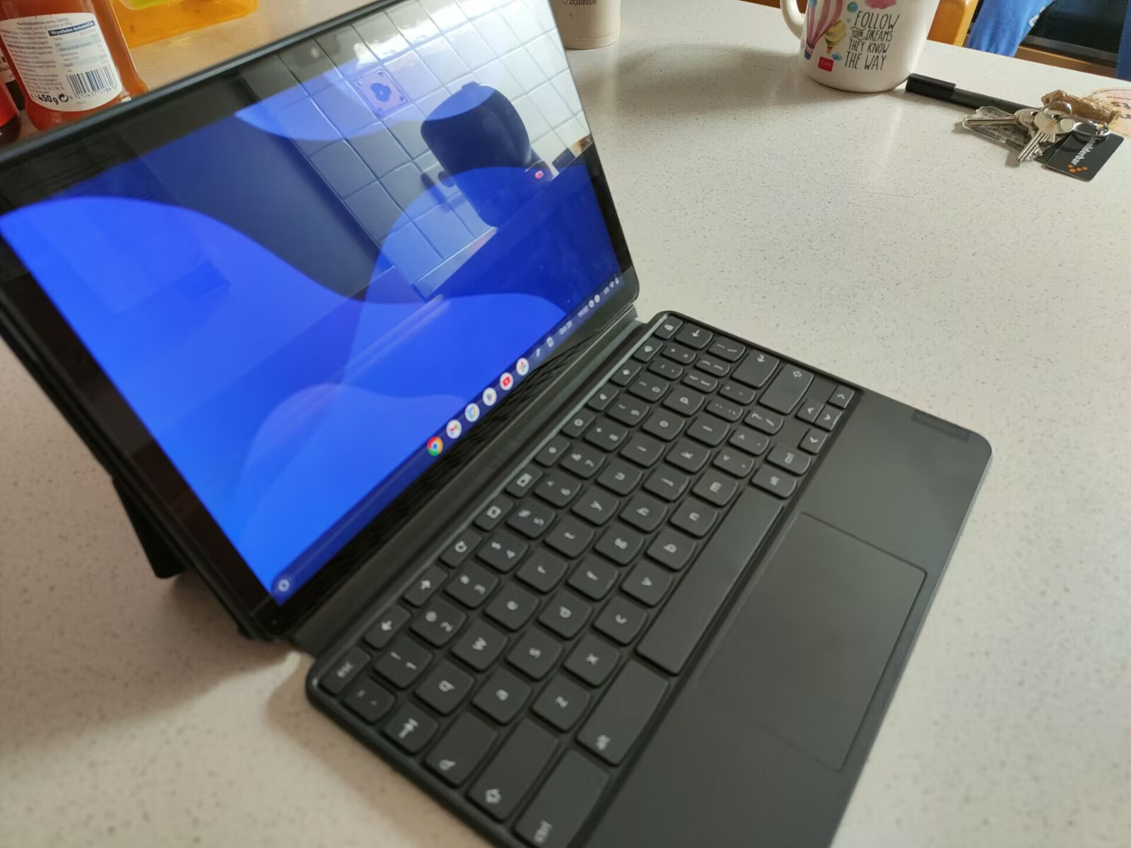 Lenovo IdeaPad Duet 10.1 Chromebook, MediaTek Helio P60T, 4GB RAM, 128GB SSD