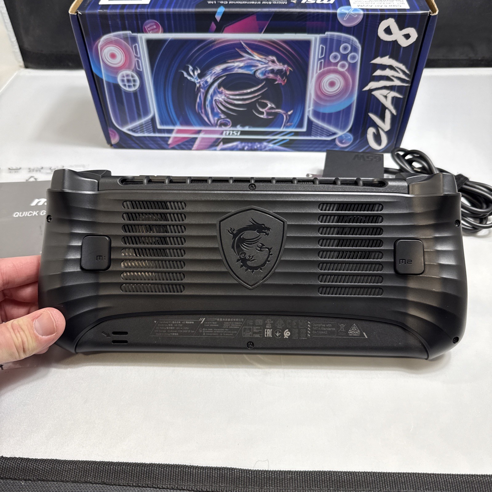 MSI Claw 8 AI+ 1TB SSD. 32GB RAM. Intel Core Ultra 7. 8” FHD 120Hz Screen. Win11