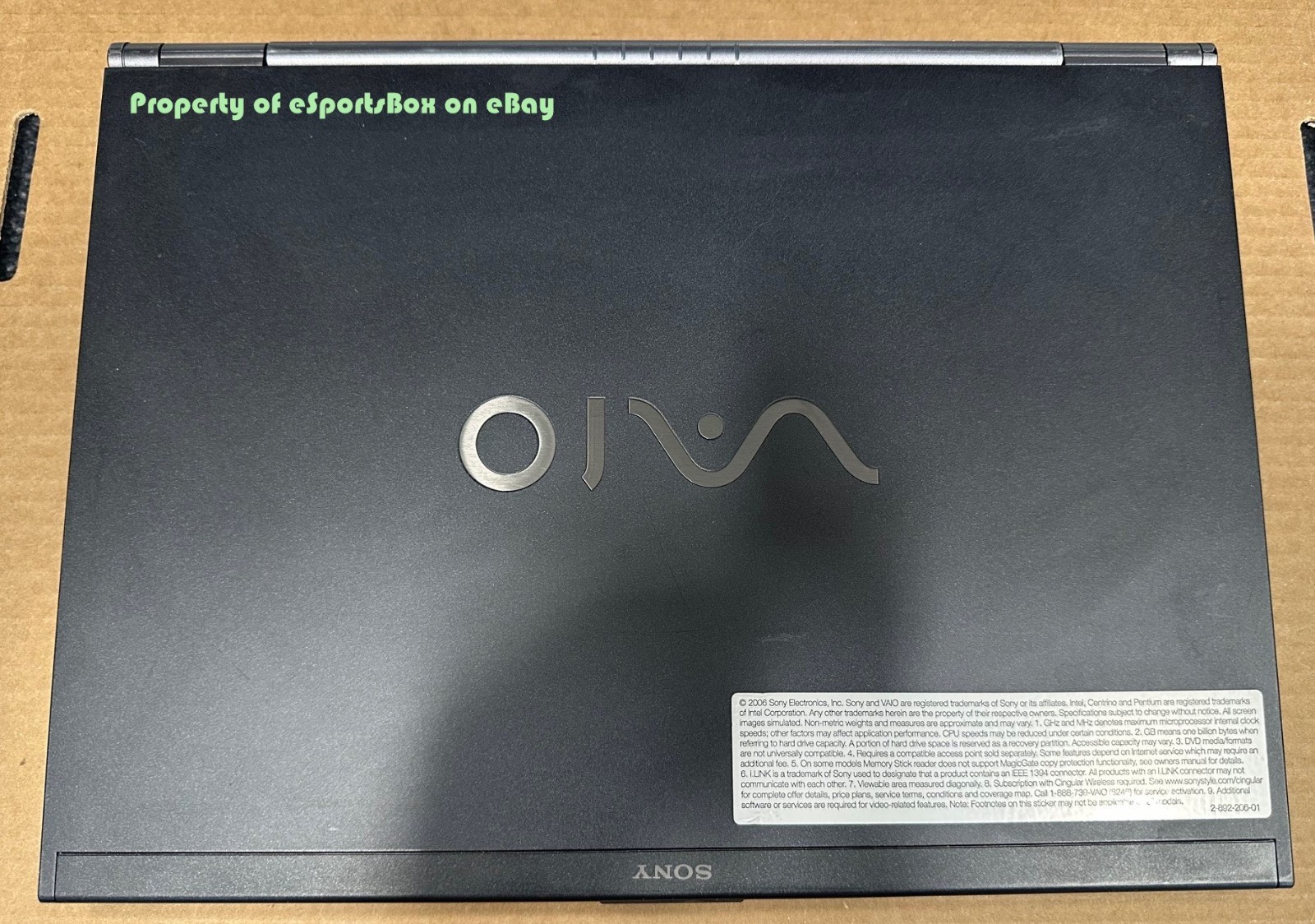 Sony VAIO VGN-SZ390P • 13.3″ • 160GB HDD • WIN XP PRO • GeForce Video • WORKS