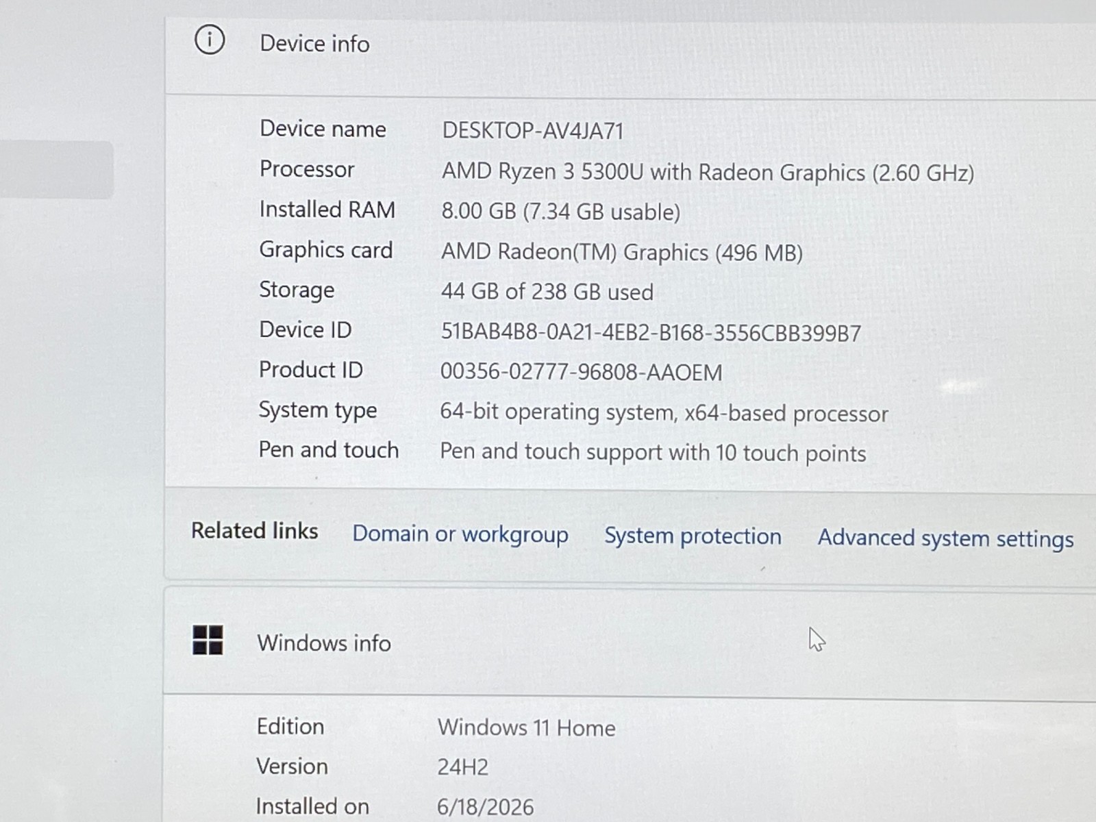 Lenovo IdeaPad Flex 5 14″ Touch Ryzen 3 2.7GHz 8GB RAM 256GB NVMe Radeon W11H