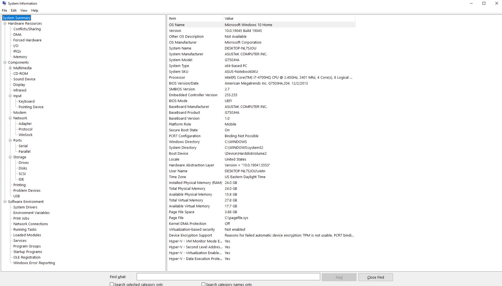 ASUS ROG G750JH A.C. Blk Flg 17.3in. (1TB, Intel Core i7 4th Gen., 2.4GHz, 24GB)