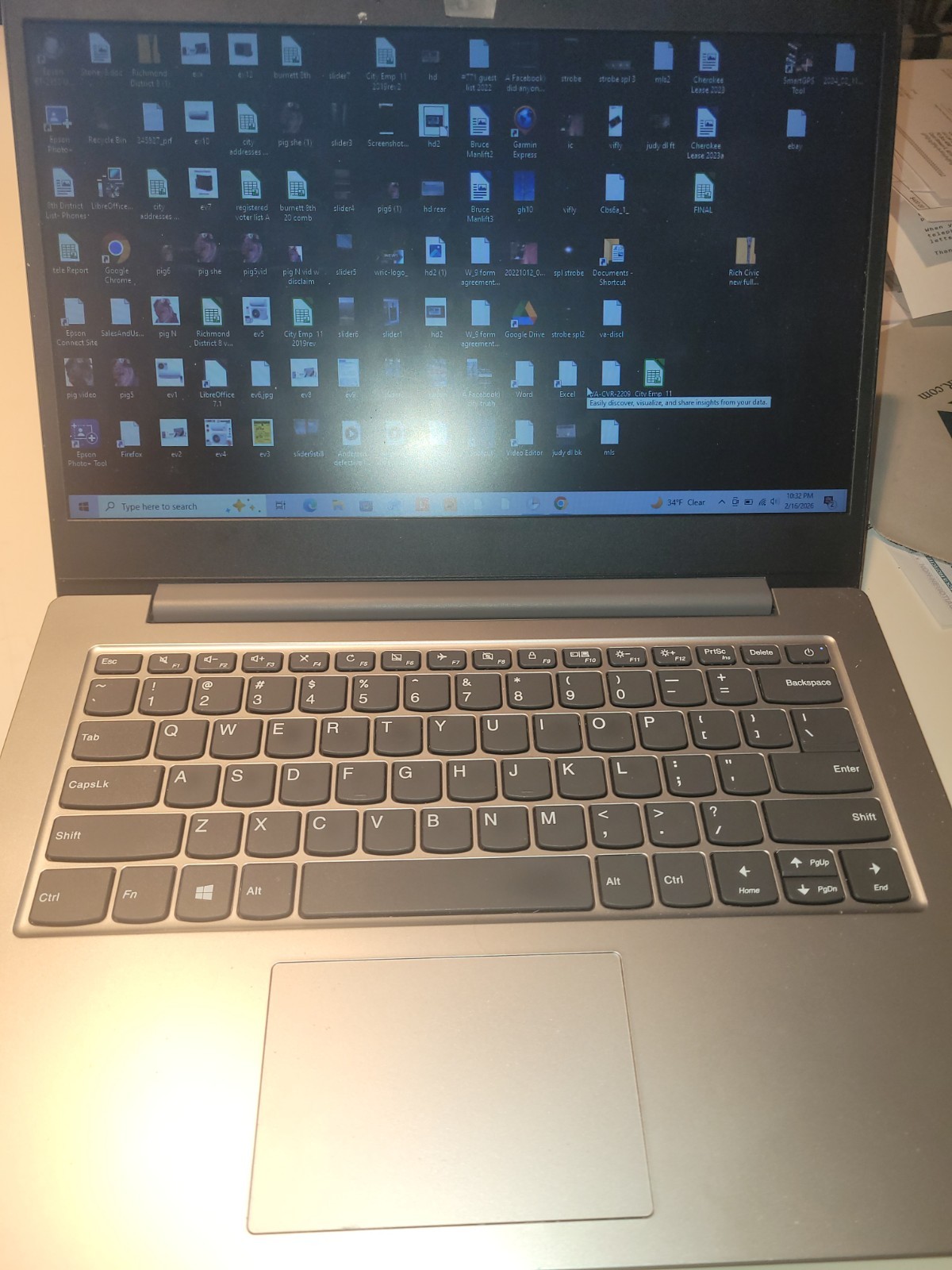 Lenovo IdeaPad Slim 1-14AST-05 14″ | Includes Charger| 4GB RAM 64GB HDD Win 10