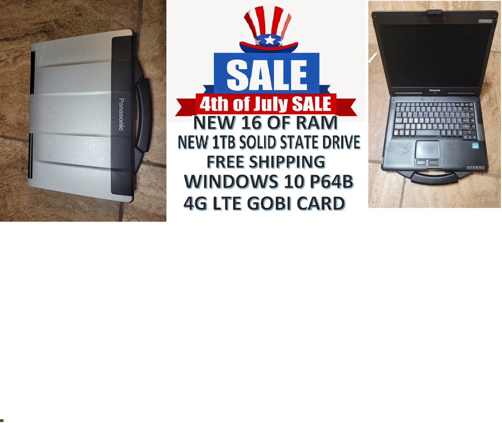 PANASONIC CF-53 MK4🔹i5-4310M@2.0GHz✔️NEW16GB✔️1TB SSD✔️WIN10P64B ✔️4TH OF JULY
