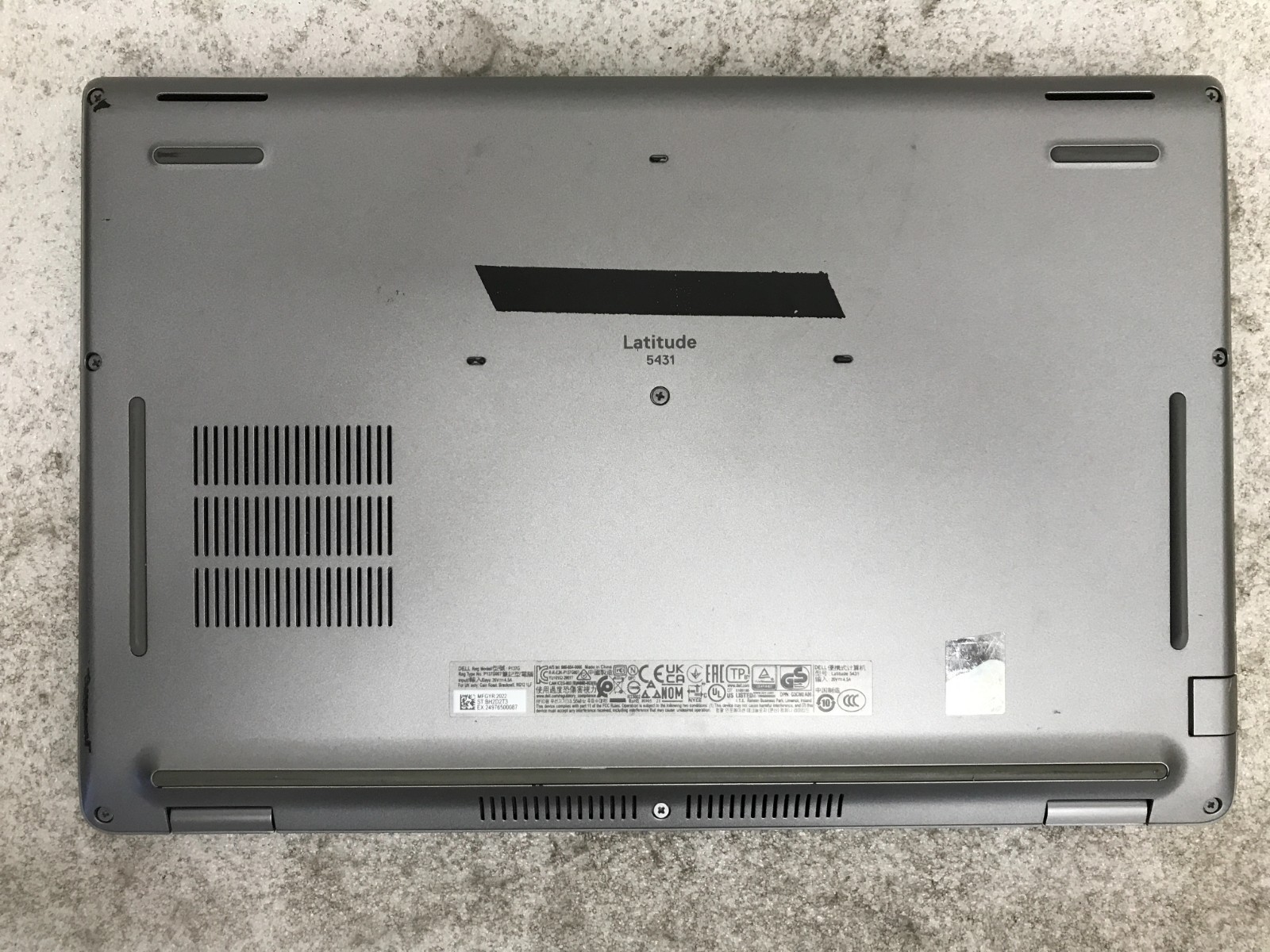 Dell Latitude 5431 / Intel Core i7-1270P 2.17GHz / 8GB RAM / No SSD