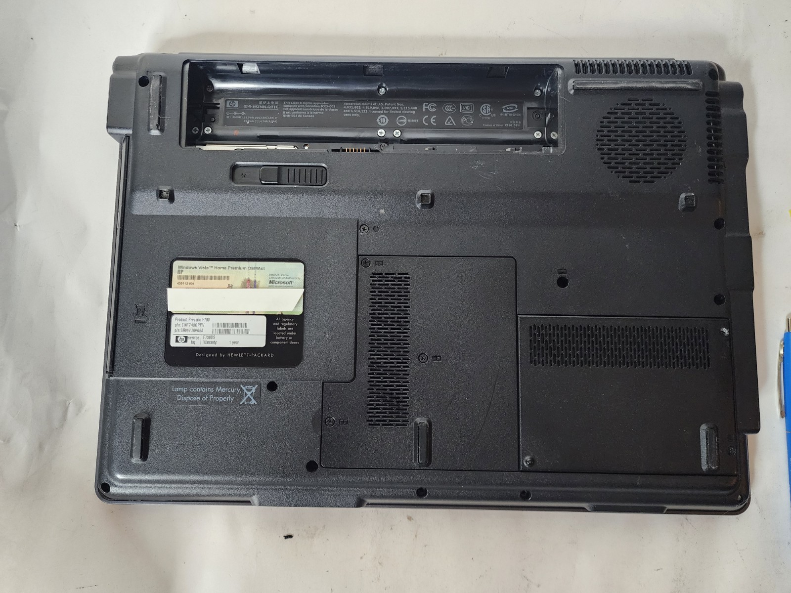 Compaq Presario F700 Laptop AMD Athlon 64 x2 2GHz 1GB 120gb HDD Nvidia GPU READ