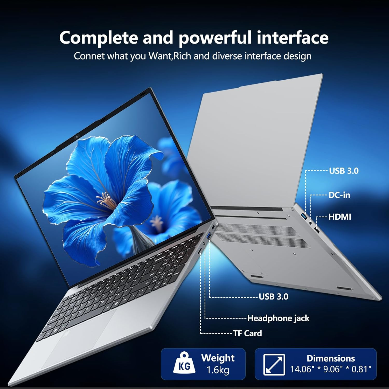 Gaming Laptop, Laptop Computer with Twin Lake N150 Processor(Up to 3.6Ghz), 16GB