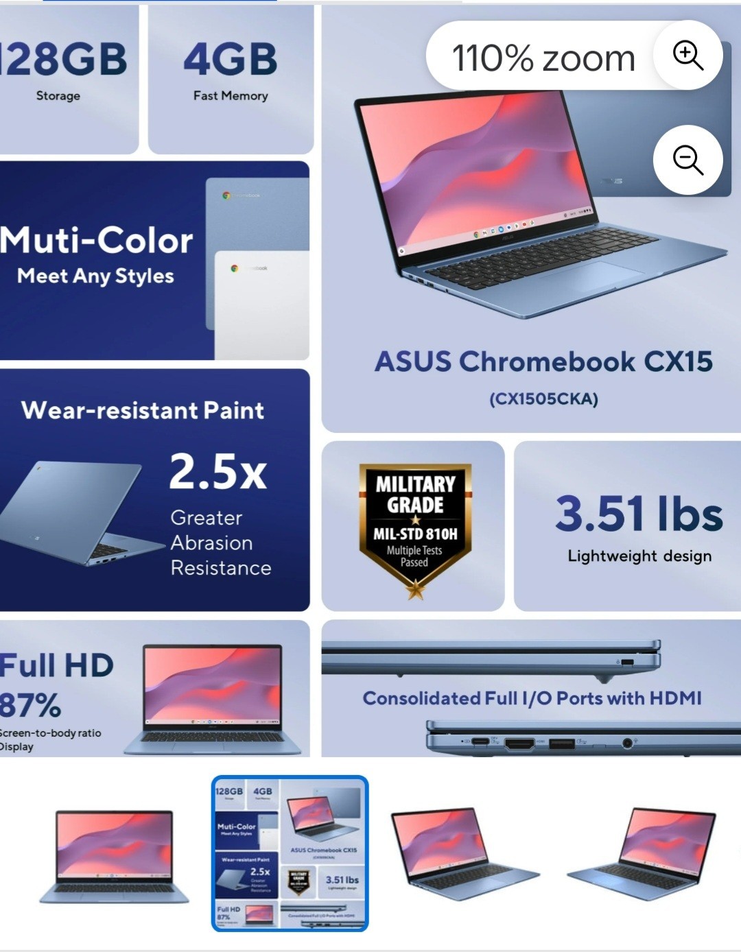 Asus CX 15.6 Chromebook