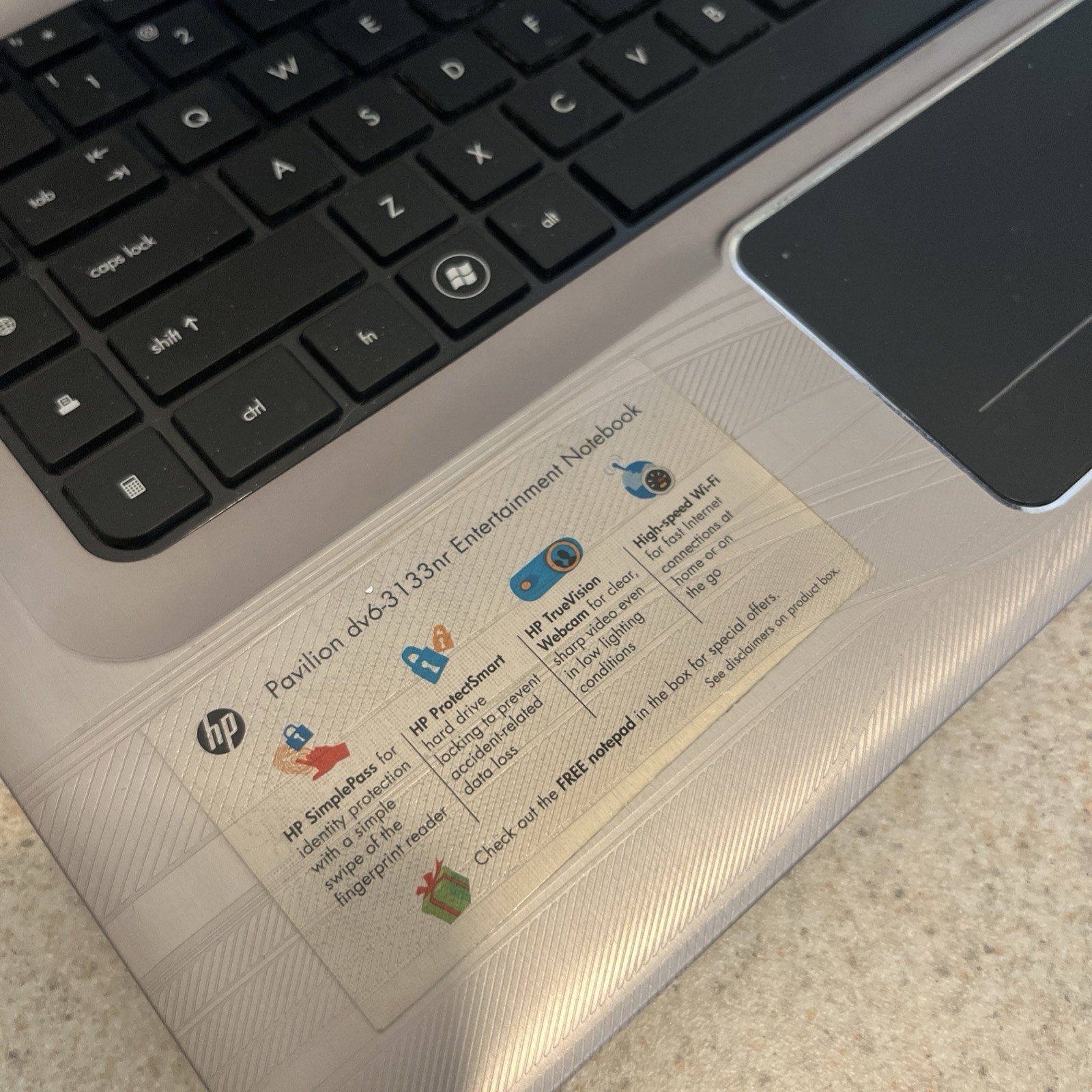 Hewlett-Packard (HP) Pavilion DV6 laptop