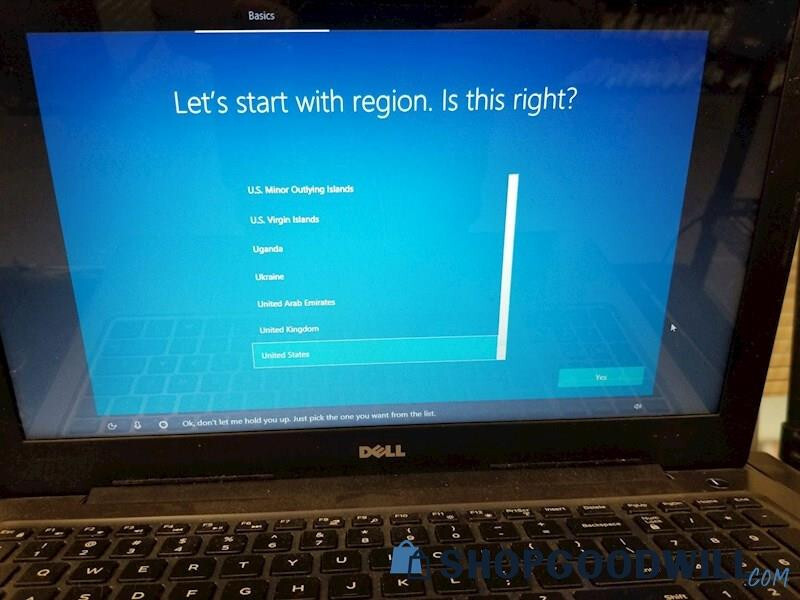 DELL INSPIRON 15 5565 AMD A9 500GB SSD 16 GB RAM WINDOWS 10 LAPTOP