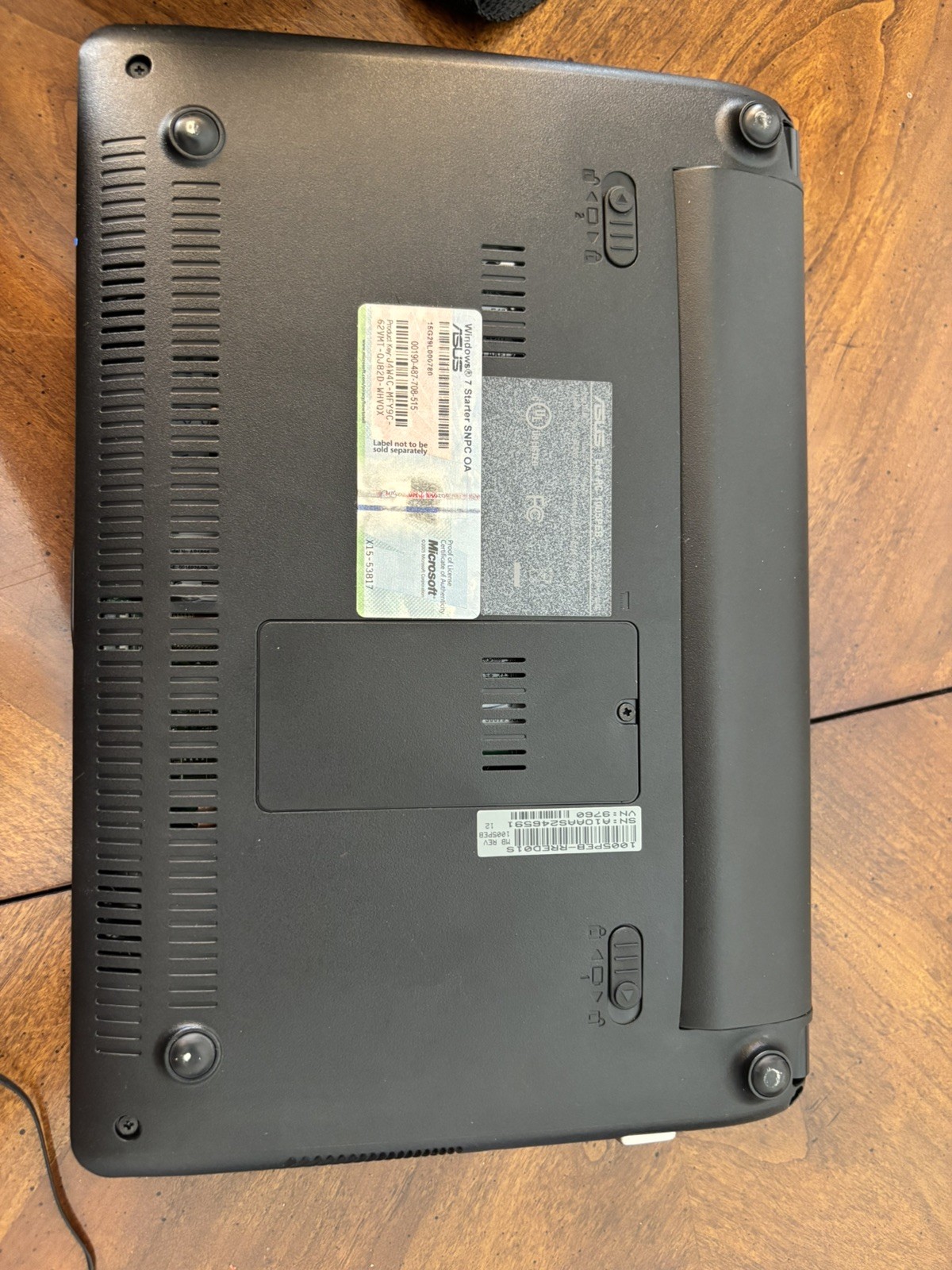ASUS Eee 1005PEB Laptop – Intel Atom N450 – 1GB RAM – 250GB HDD – Windows 7